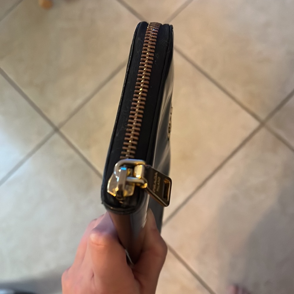 Prada Patent Leather Zip Wallet - Picture 4 of 8